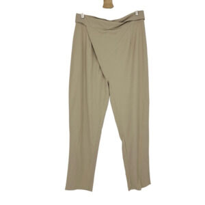 Sabo Skirt Womens M High Waisted Pants Linen Beige Neutral Minimalist Artsy
